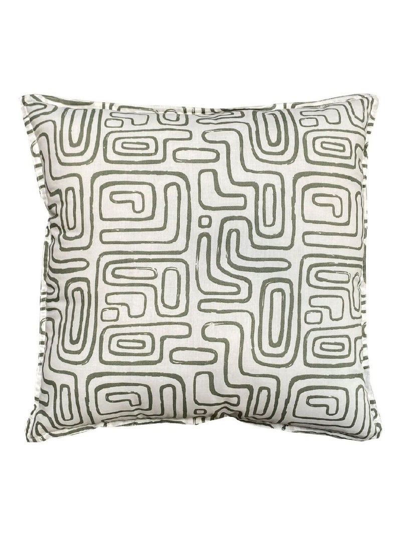 Coussin carré imprimé coton MATISSE Blanc - Kiabi