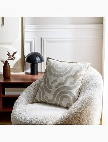 Coussin carré imprimé lilou