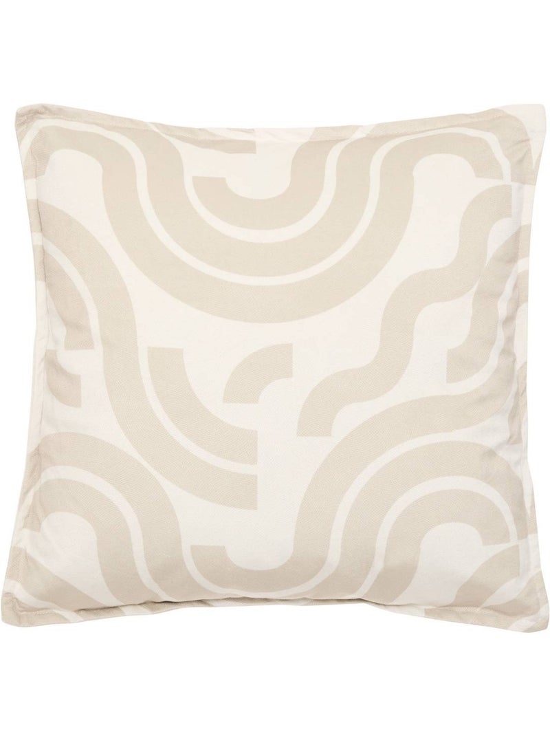 Coussin carré imprimé lilou Ivoire - Kiabi