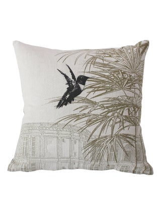 Coussin carré imprimé nature