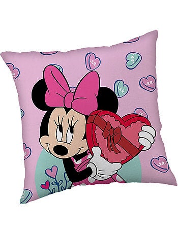 Coussin carré 'Minnie' Love 40 x 40 cm en polyester - MINNIE