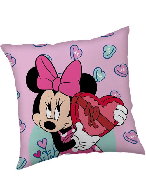Coussin carré 'Minnie' Love 40 x 40 cm en polyester - MINNIE - Kiabi