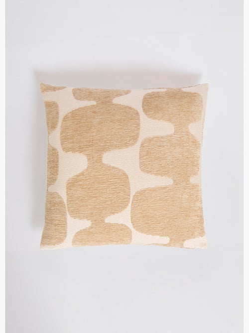 Coussin carré, motif organique velours - Afibel - Kiabi