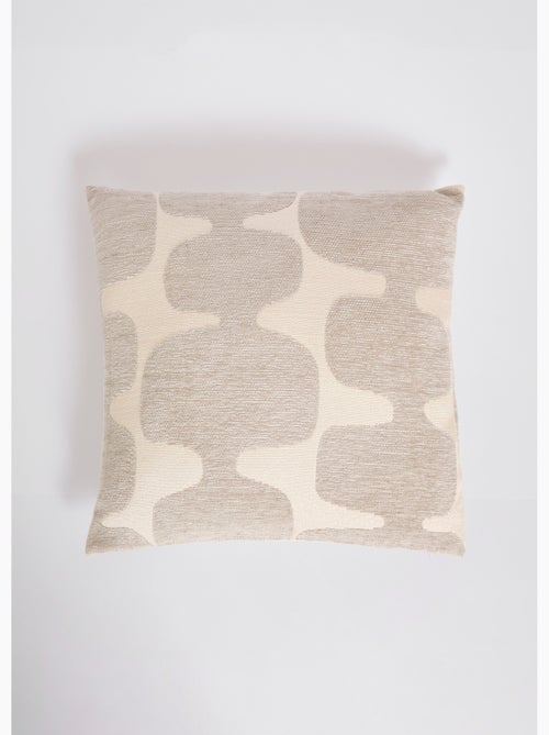 Coussin carré, motif organique velours - Afibel - Kiabi