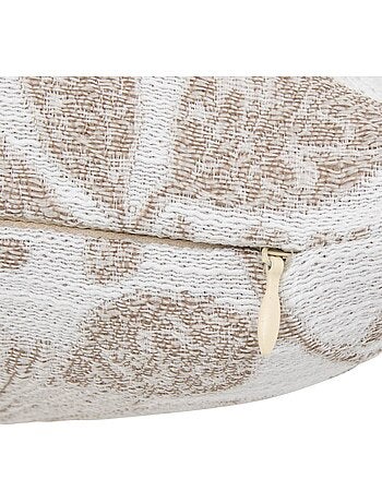 Coussin carré motif végétal samara