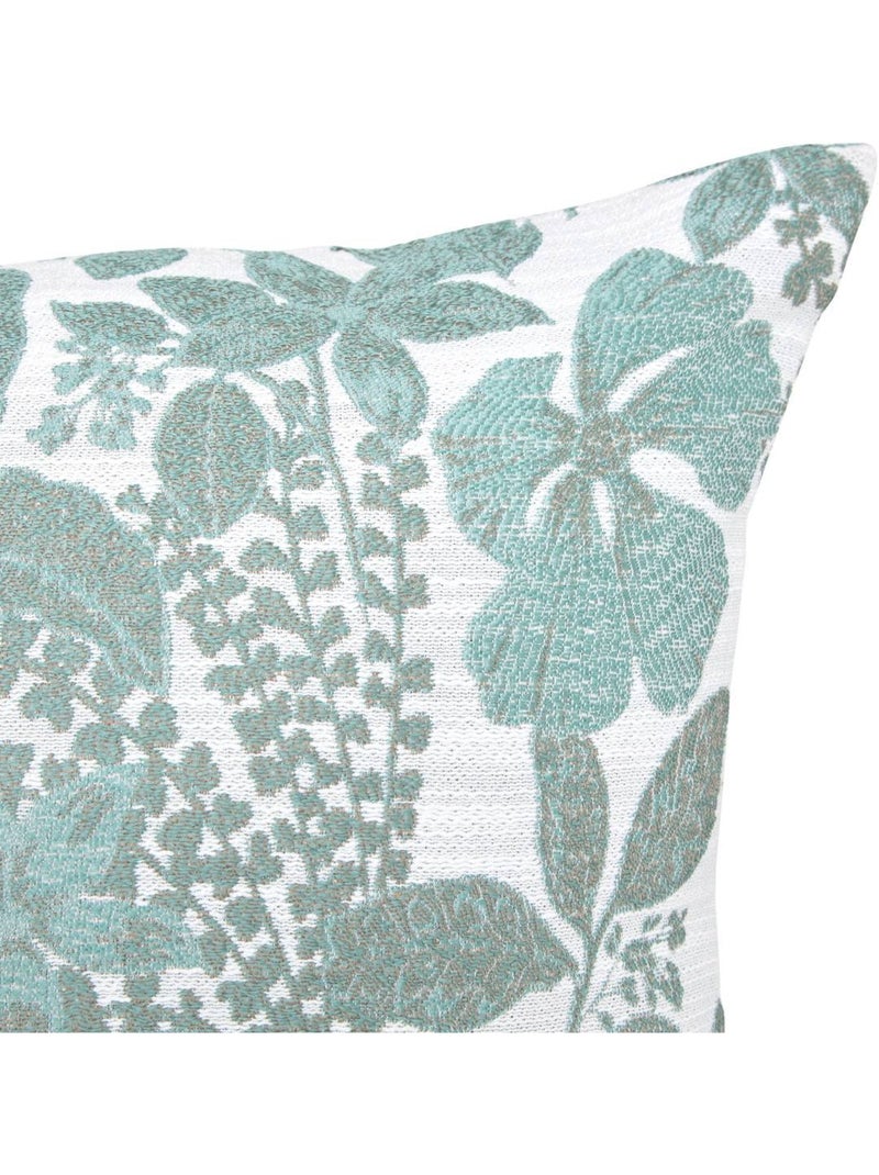 Coussin carré motif végétal samara Vert clair - Kiabi
