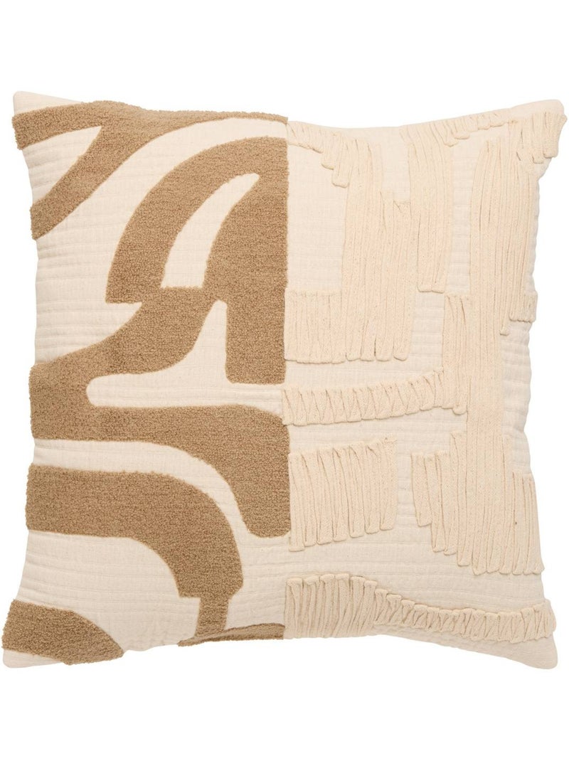 Coussin carré nyero Blanc chaud - Kiabi