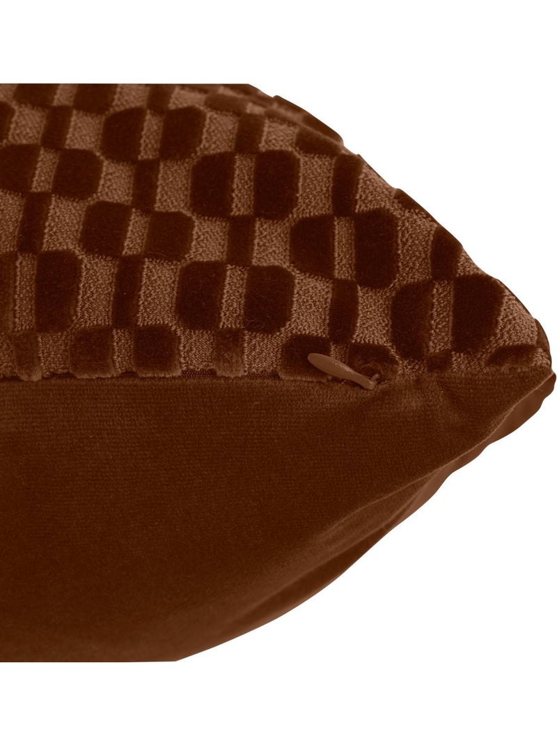 Coussin carré SELIA Marron - Kiabi