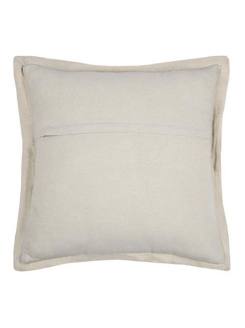 Coussin carré uni en gaze de coton surpiquée - Kiabi Coussin carré uni en gaze de coton surpiquée - Kiabi