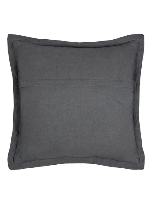 Coussin carré uni en gaze de coton surpiquée - Kiabi Coussin carré uni en gaze de coton surpiquée - Kiabi