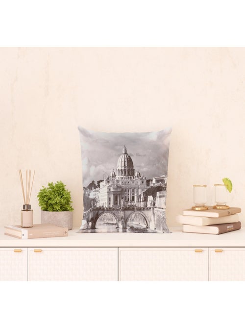 Coussin cathédrale de Londres - 45 cm x 45 cm - Kiabi