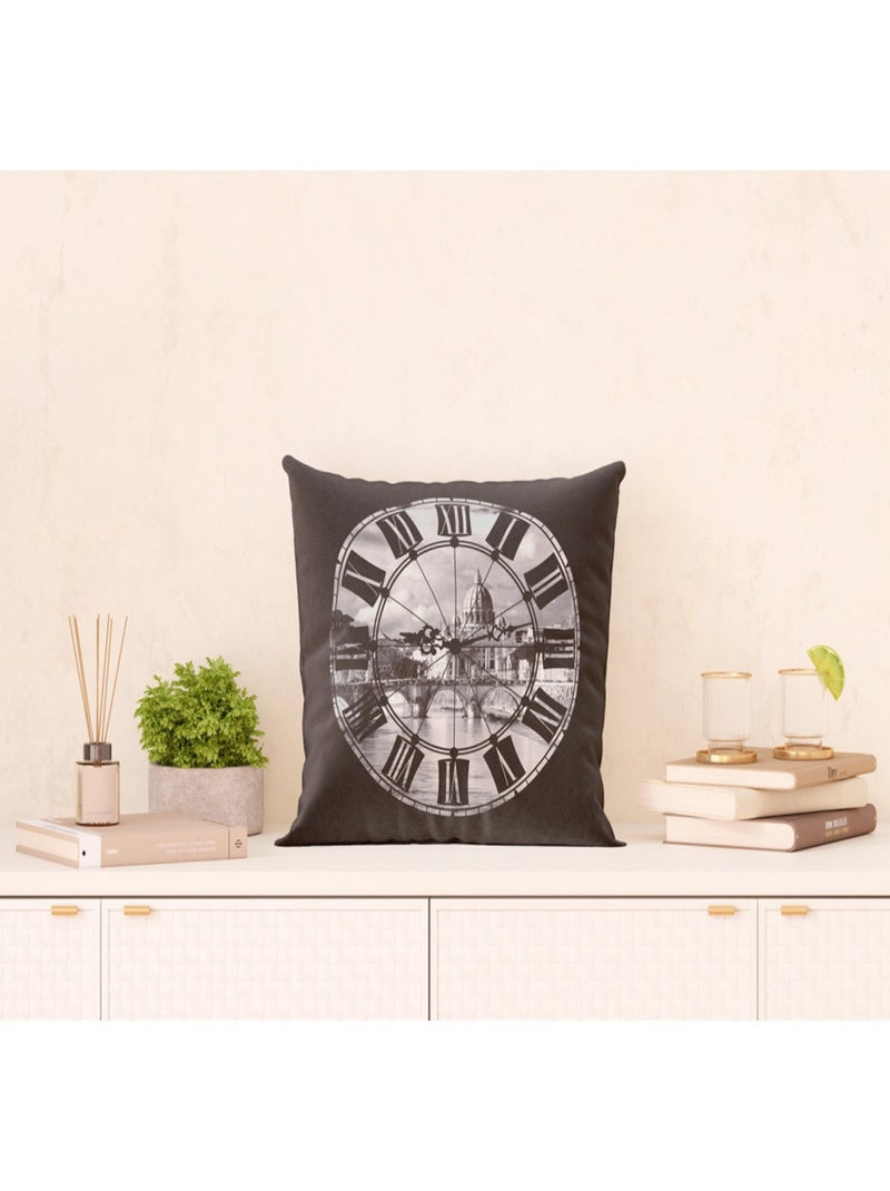 Coussin cathédrale de Londres - 45 cm x 45 cm Gris - Kiabi