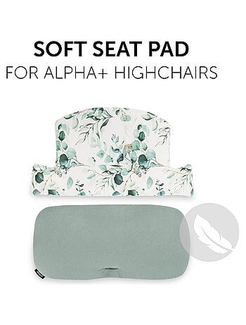 Coussin Chaise-haute Select Jersey Leaves Mint