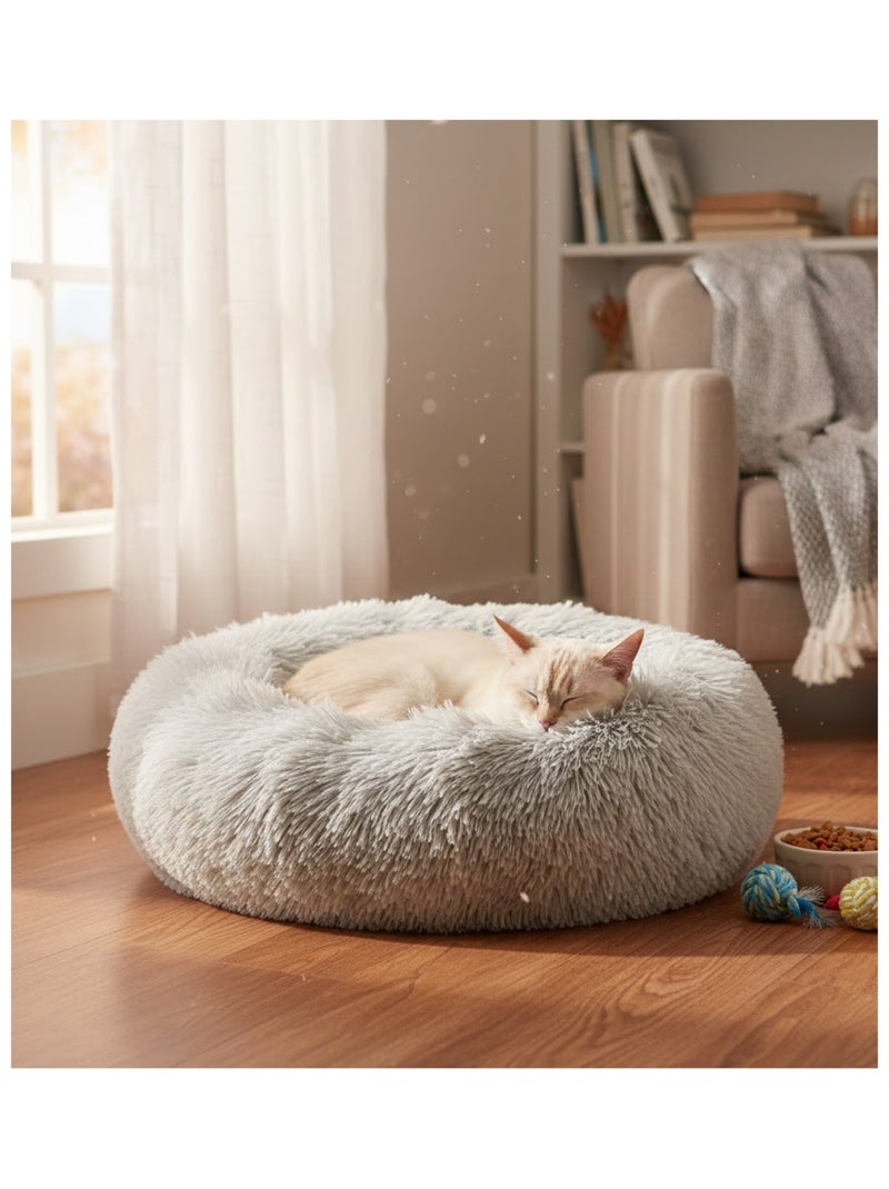Coussin Chat ou Chien Fluffy Blanc gris Blanc Gris - Kiabi