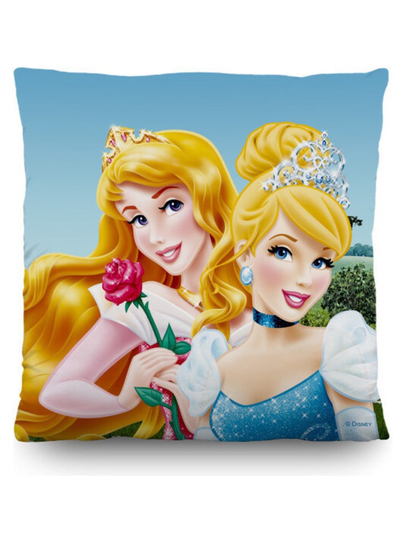 Coussin Château Princesses 2 faces Disney 40x40 cm Multicolore - Kiabi