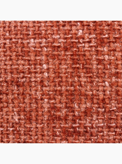 Coussin chiné en velours orange 45x45cm - Kiabi