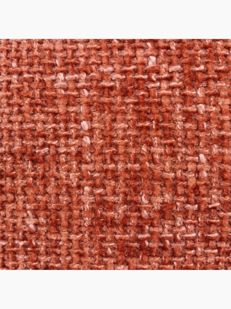 Coussin chiné en velours orange 45x45cm Orange - Kiabi