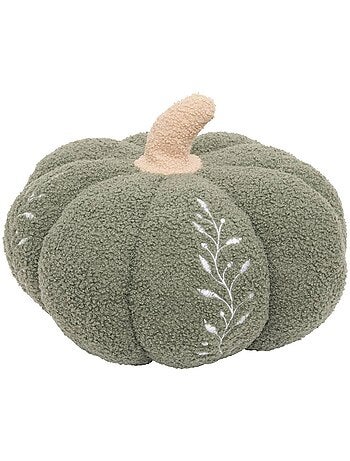 Coussin citrouille automne rond 32x32cm