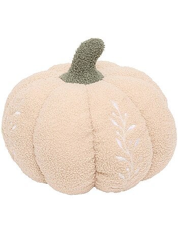 Coussin citrouille automne rond 32x32cm