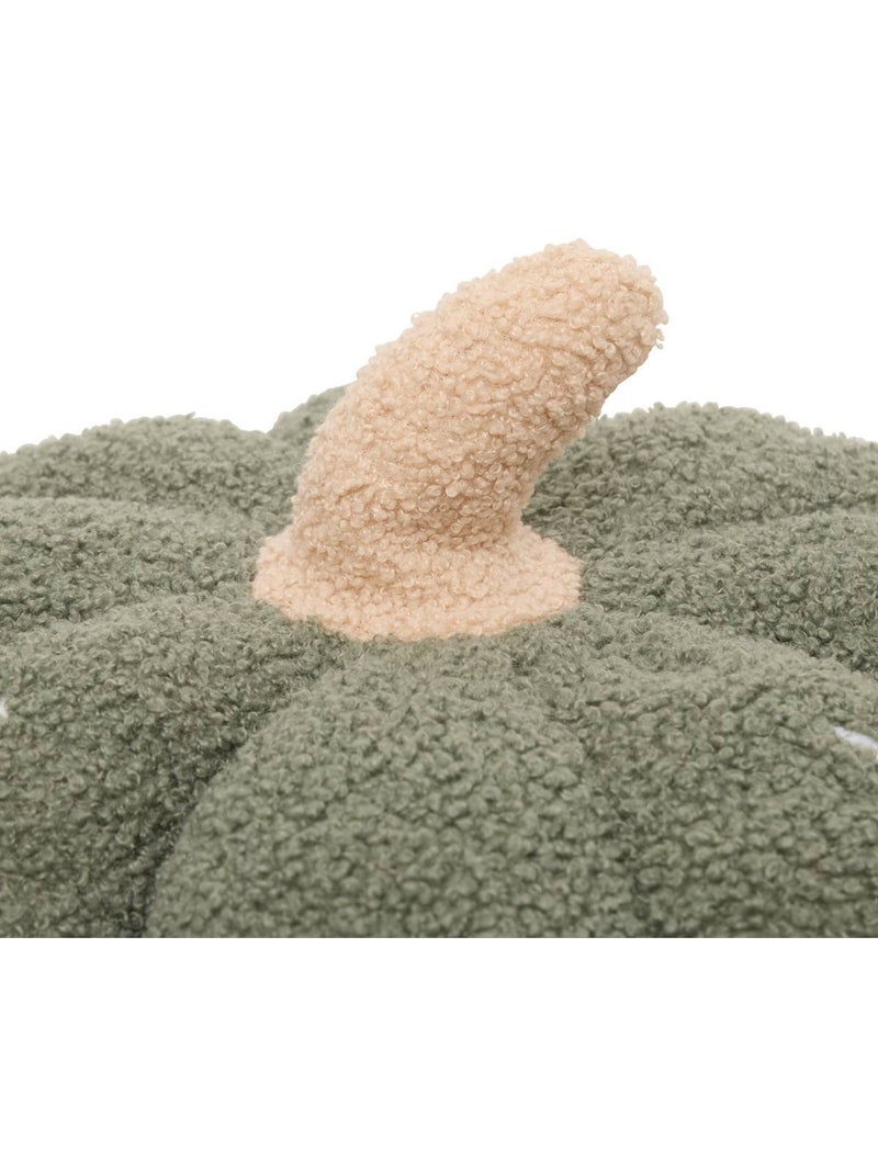 Coussin citrouille automne rond 32x32cm Kaki - Kiabi