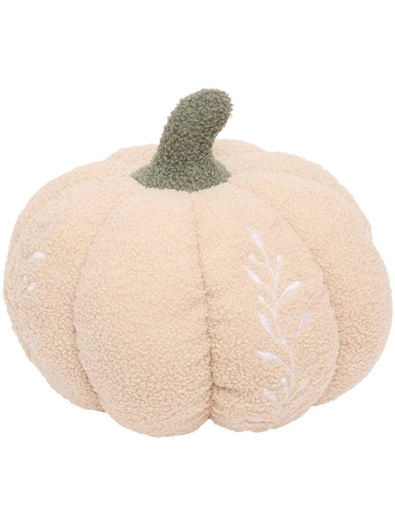 Coussin citrouille automne rond 32x32cm Kaki - Kiabi