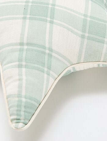 Coussin cœur en gaze de coton (50 x 45 cm)