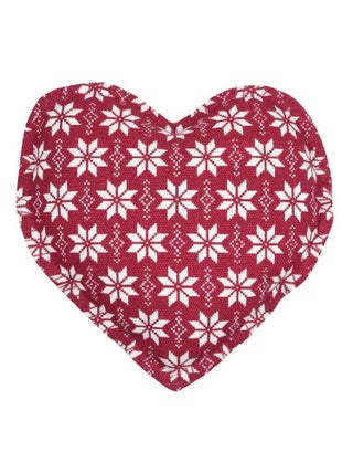 Coussin coeur esprit chalet traditionnel
