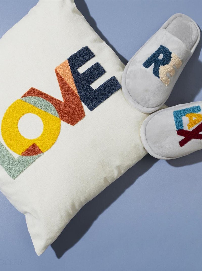 Coussin collection COLOR Amour Multicolore - Kiabi