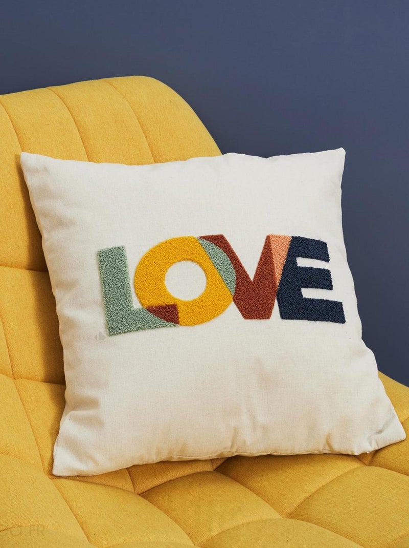Coussin collection COLOR Le bonheur Multicolore - Kiabi