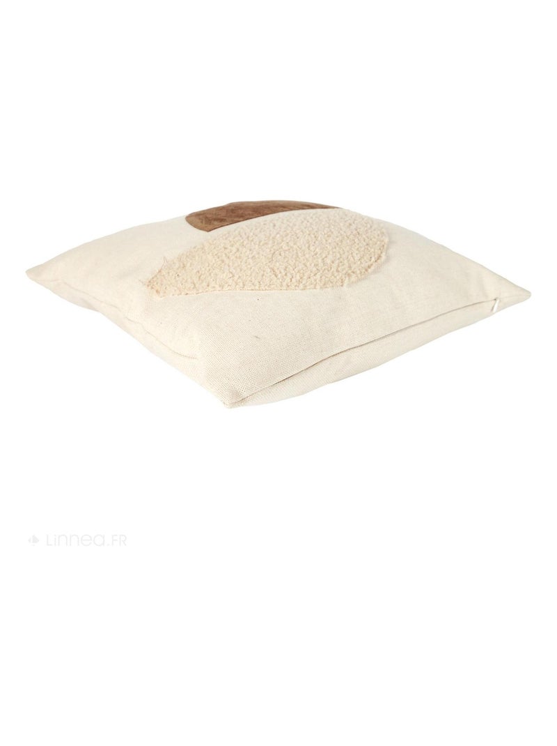 Coussin collection CRUSH Gris taupe - Kiabi