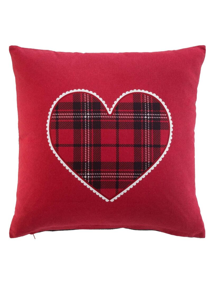 Coussin Collection Douceur Hivernale Rouge - Kiabi