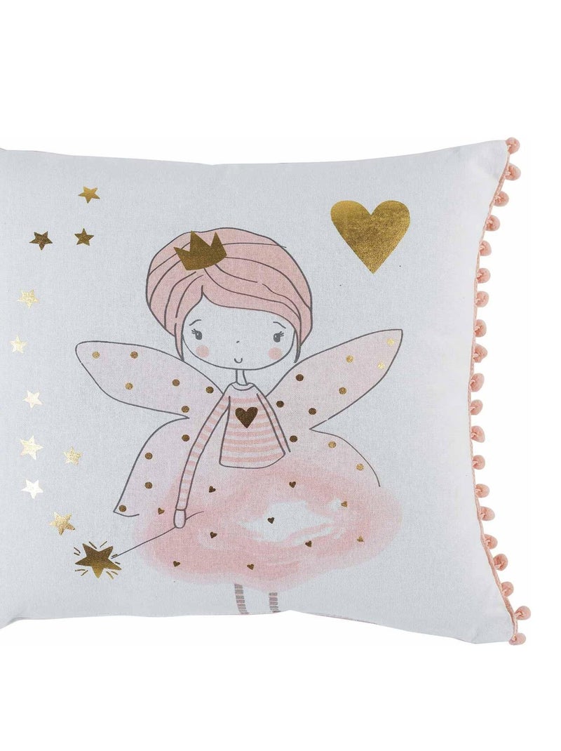 Coussin Collection Fée Roseline Blanc - Kiabi