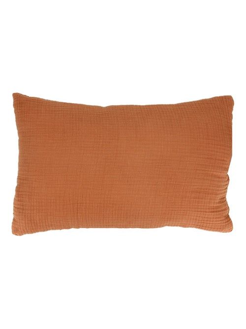 Coussin collection GAZ & SHERPA double gaze de coton et polyester - Kiabi