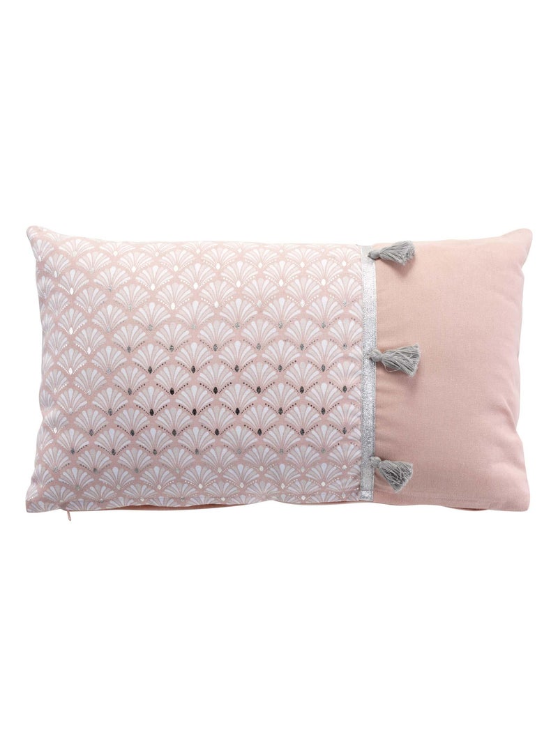Coussin Collection Métallise Art-Chic Rose - Kiabi