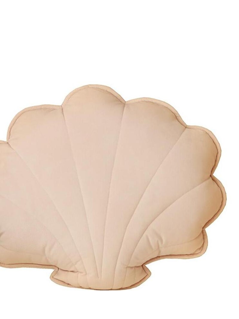 Coussin coquillage velours Rose poudré Rose pâle - Kiabi