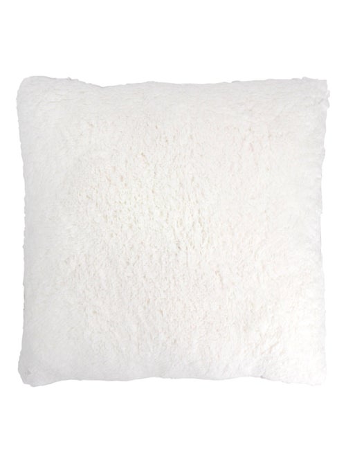Coussin COSY avec fourrure - Kiabi