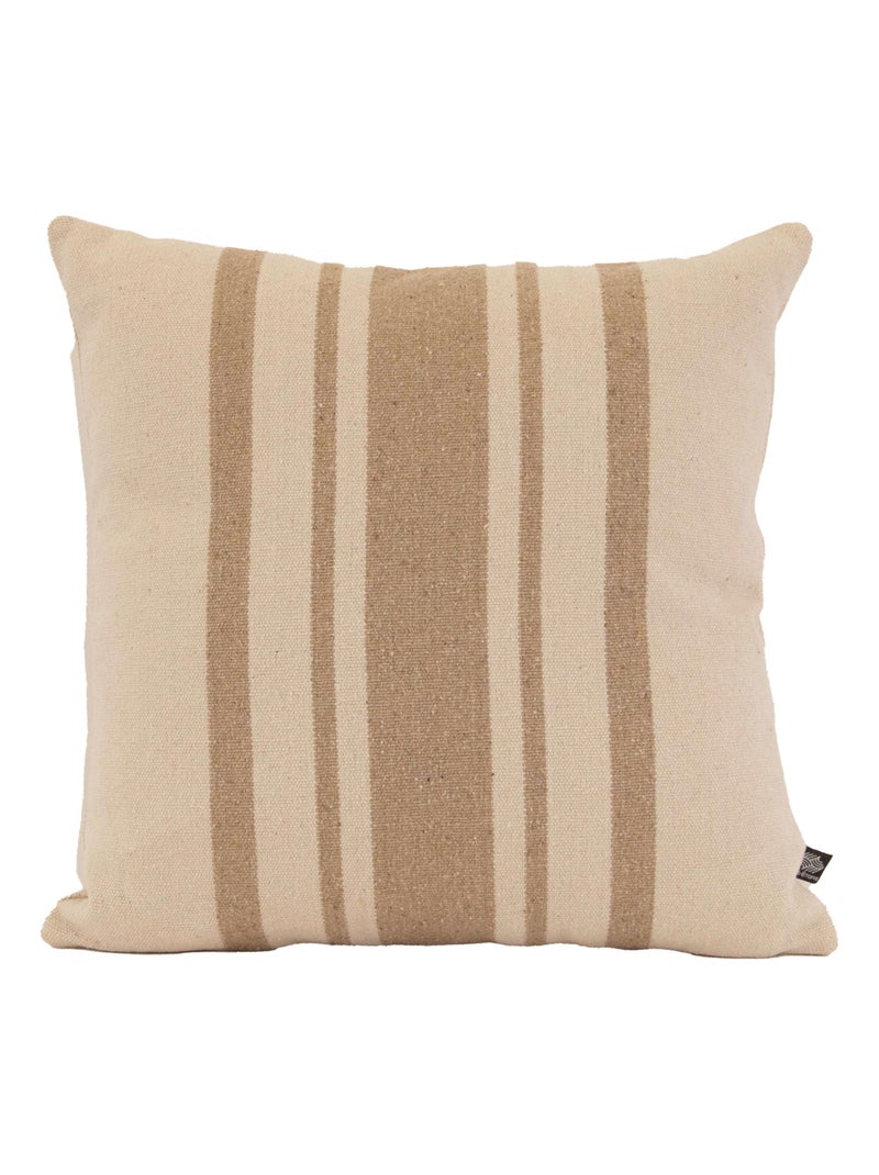 Coussin coton épais style Rustique Beige - Kiabi