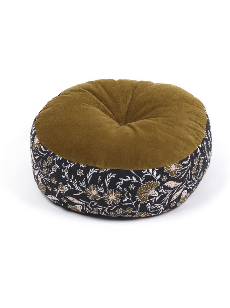 Coussin coton INDIES gris anthracite - Kiabi