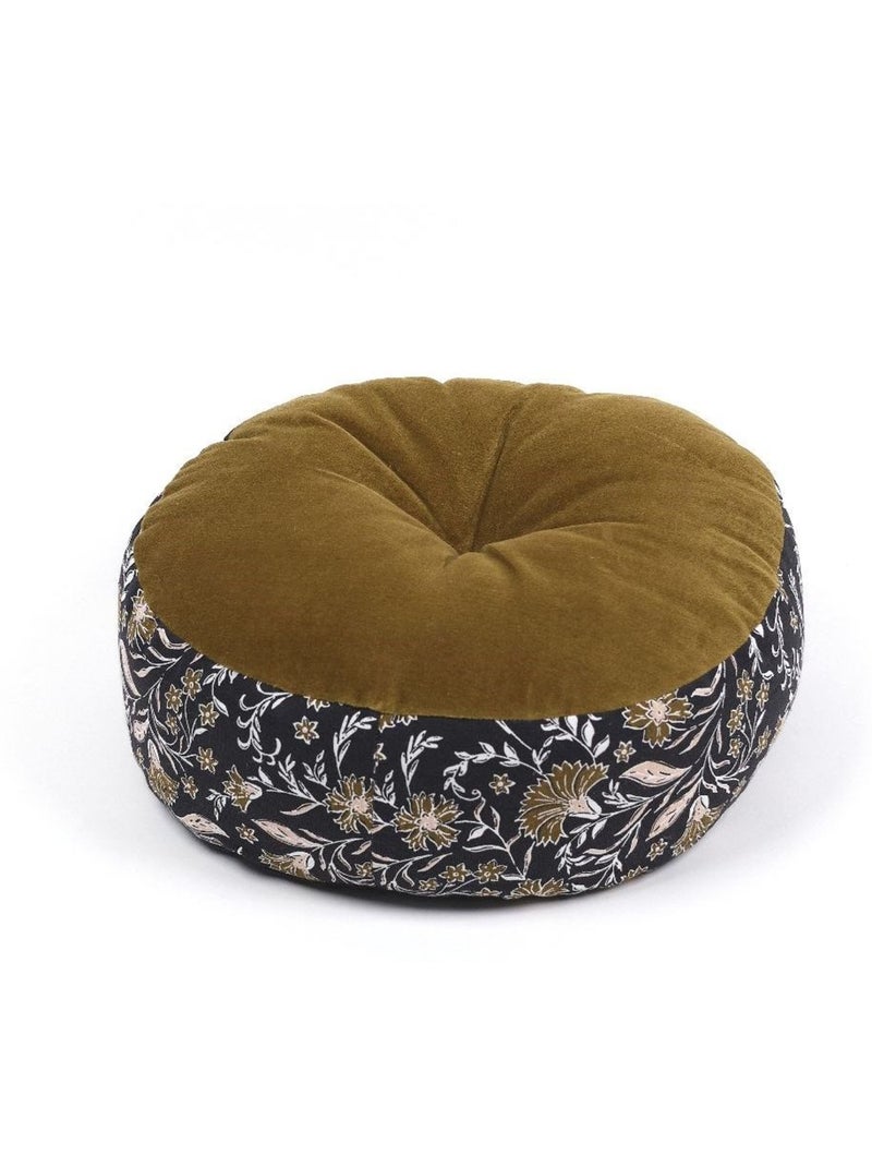 Coussin coton INDIES gris anthracite - Kiabi