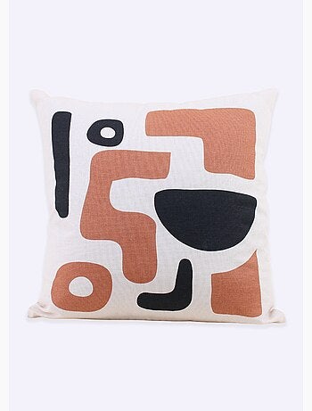 Coussin coton, inspiration art abstrait - AFIBEL