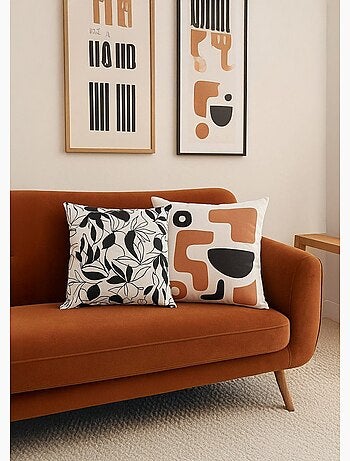 Coussin coton, inspiration art abstrait - AFIBEL