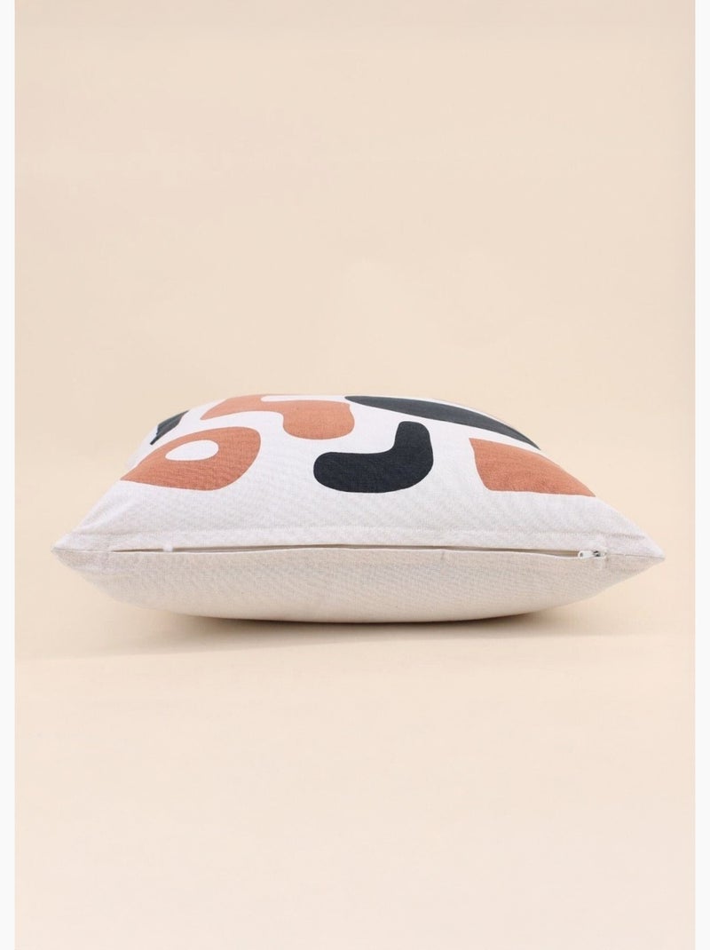 Coussin coton, inspiration art abstrait - AFIBEL Multicolore - Kiabi