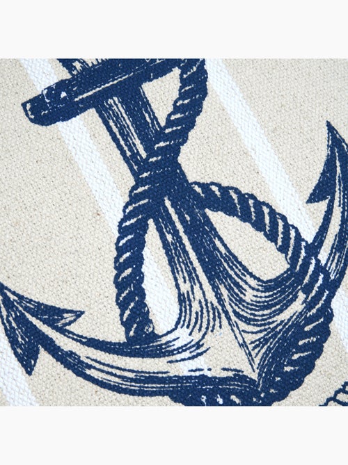 Coussin coton motif ancre - Kiabi Coussin coton motif ancre - Kiabi