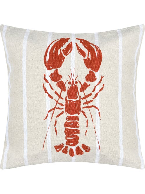 Coussin coton motif homard - Kiabi