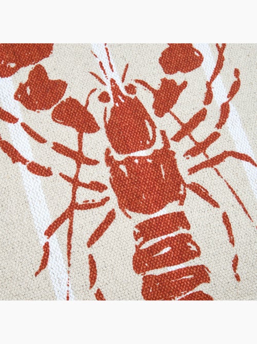 Coussin coton motif homard - Kiabi