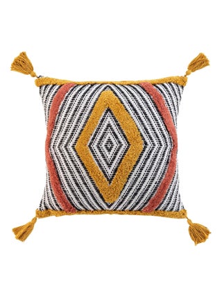 Coussin coton pompons Teranga