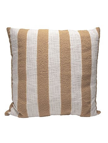 Coussin coton slub rayé BALTO 55X55