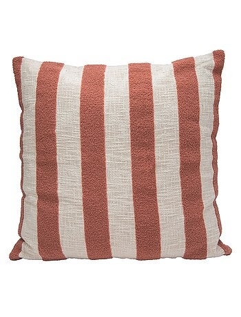 Coussin coton slub rayé BALTO 55X55