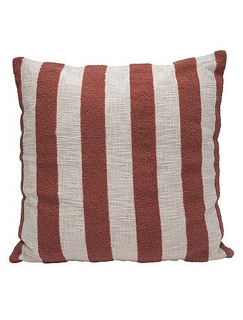 Coussin coton slub rayé BALTO 55X55