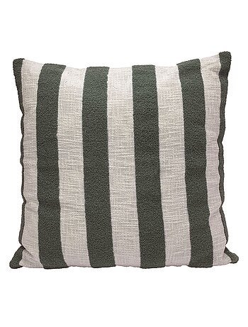 Coussin coton slub rayé BALTO 55X55
